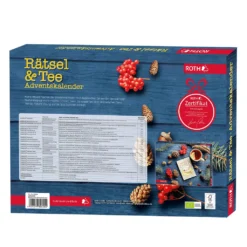 ROTH Rätsel + Tee-Adventskalender 2021 Gefüllt Mit Hochwertigem Tee Und Rätseln, Teebeutel-Kalender Für Die Vorweihnachtszeit -Künstliche Weihnachtsbäume das Geschäft 7718b72f5ee3f535ba161c078fced1dc