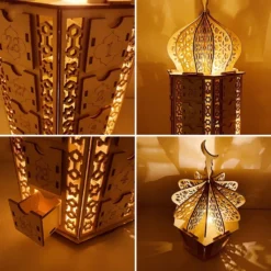 Ramadan Kalender 2023 Für Kinder, DIY Holz Ramadan Mubarak Adventskalender Mit Schubladen, Mond Sterne Lichter Kalender, Tischdekoration, Muslimische Islamische Dekoration, Partyzubehör -Künstliche Weihnachtsbäume das Geschäft 78fd26c800cdd3d7052730e4425d5851 1