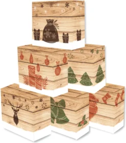 ROTH Adventskalender Zum Befüllen - 24 Adventsboxen 'Hygge-Style' Mit 24 Boxen Zum Befüllen
