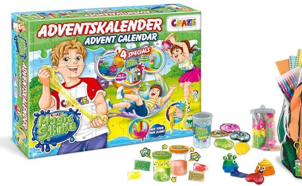 CRAZE, Adventkalender Adventskalender 2021 Magic Slime Mit 24 Slimeartikeln, 33463 4 CRAZE, Adventkalender Adventskalender 2021 Magic Slime Mit 24 Slimeartikeln, 33463 – Bild 4
