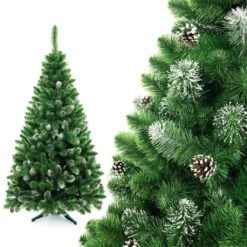 Weihnachtsbaum 220 Cm Zapfen Kunststoff Verschneit Kiefer Christbaum -Künstliche Weihnachtsbäume das Geschäft 7c008386cac5d5fbe479a08e95b1c9bc
