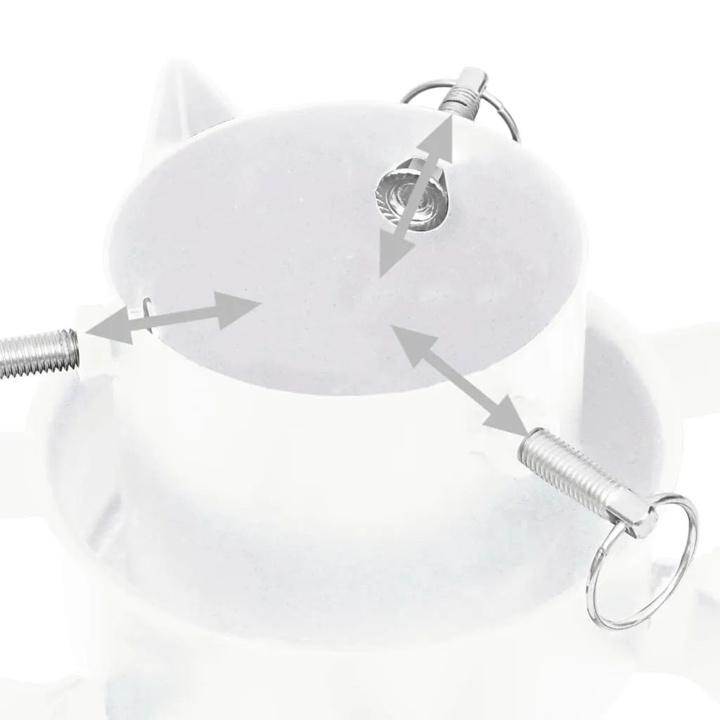 VidaXL Christbaumständer Weiß 47x47x13,5 Cm 5 VidaXL Christbaumständer Weiß 47x47x13,5 Cm – Bild 5