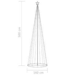VidaXL Weihnachtsbaum Kegelform 752 Warmweiße LEDs Deko 160x500 Cm 15 VidaXL Weihnachtsbaum Kegelform 752 Warmweiße LEDs Deko 160x500 Cm -Künstliche Weihnachtsbäume das Geschäft 7c627f74f92ac43f12c7ab28060bdc66