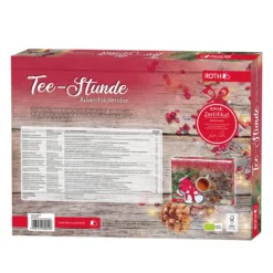 ROTH Teestunde Adventskalender 2021 - Gefüllt Mit 24 Teebeuteln, Kräutertee Früchtetee Gewürztee-Mischungen -Künstliche Weihnachtsbäume das Geschäft 8055b1d99c08461c627de231efe5decf
