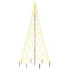 VidaXL LED-Weihnachtsbaum Mit Metallstange 500 LEDs Warmweiß 3 M