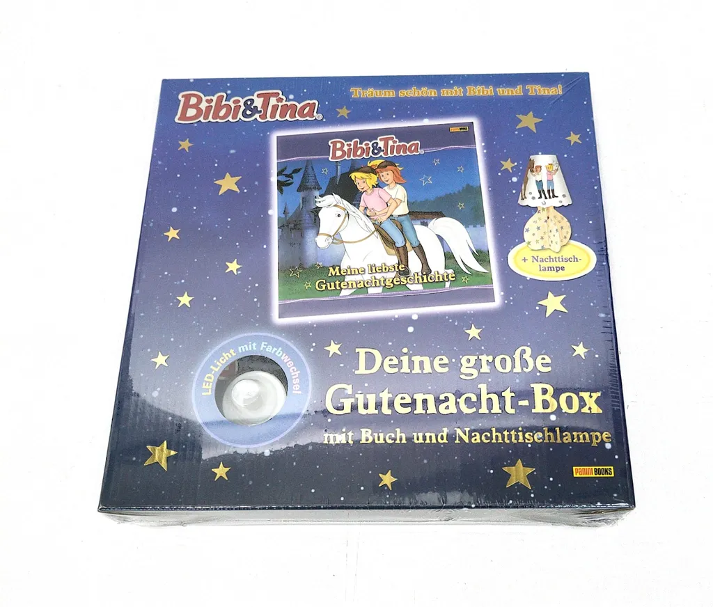 Bibi & Tina: Deine Große Gutenacht-Box Mit Buch Und Nachttischlampe 1 Bibi & Tina: Deine Große Gutenacht-Box Mit Buch Und Nachttischlampe