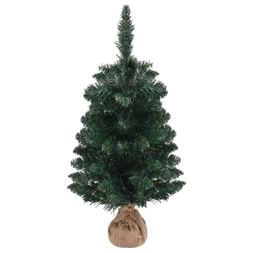 VidaXL Künstlicher Weihnachtsbaum Mit Ständer Und LEDs Grün 90 Cm PVC 3 VidaXL Künstlicher Weihnachtsbaum Mit Ständer Und LEDs Grün 90 Cm PVC – Bild 3