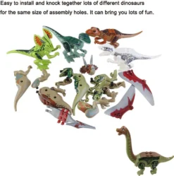 10er Pack Dinosaurier Spielzeug DIY Zusammenbau Bausteine Spielzeug Weihnachtsgeschenke Für Kinder -Künstliche Weihnachtsbäume das Geschäft 8a776ff39a7a684ccb225489910a7844
