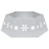 VidaXL Weihnachtsbaumrock Silbern Und Weiß Ø68x25 Cm