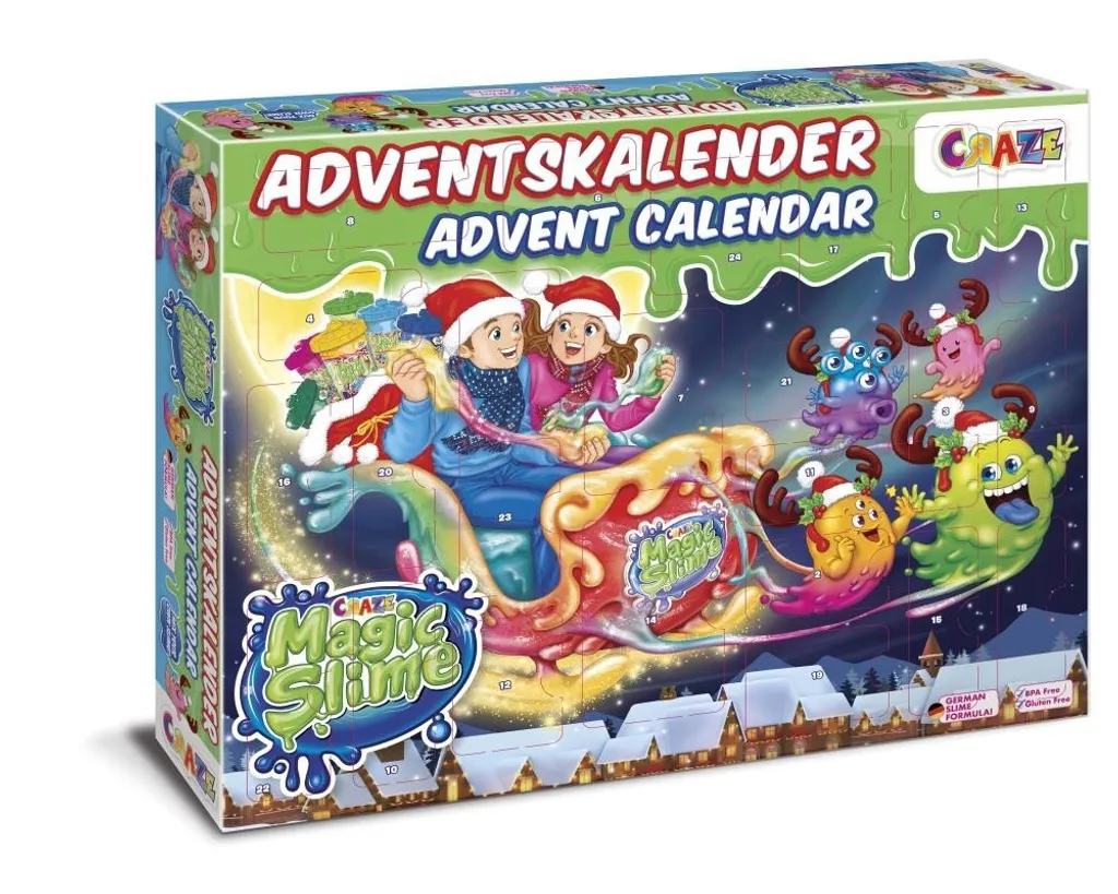 CRAZE, Adventkalender Adventskalender 2021 Magic Slime Mit 24 Slimeartikeln, 33463 2 CRAZE, Adventkalender Adventskalender 2021 Magic Slime Mit 24 Slimeartikeln, 33463 – Bild 2