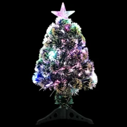 VidaXL Weihnachtsbaum Mit LEDs Grün Und Weiß 64 Cm Fiberoptik -Künstliche Weihnachtsbäume das Geschäft 95940922b1744f121f9202c4ecfdfad7