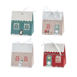 Adventskalender DIY 24 Häuser Bastelset Adventsdorf Weihnachtskalender -Künstliche Weihnachtsbäume das Geschäft 963918ab917729665c408c02f388dcba