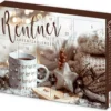 Itenga Adventskalender Rentner Mit Frühstücksartikeln - Motiv TeeTasse