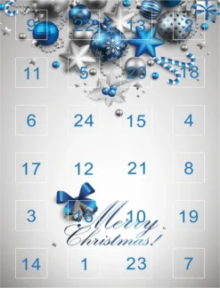 VALIOSA Merry Christmas Mode-Schmuck Adventskalender Mit Halskette, Armband + 22 Individuelle Perlen-Anhänger Aus Glas & Metall, Geschenkidee Für Mädchen, Blau, 24-teilig (1 Set) -Künstliche Weihnachtsbäume das Geschäft 9ac9869d74c928bad16f65860faba4db