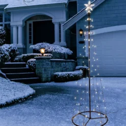 Garten-Weihnachtsbaum 240 Cm Mit 150 Warmweißen LED 76618 -Künstliche Weihnachtsbäume das Geschäft 9ad4774def8382fe933f15261d6da603 1