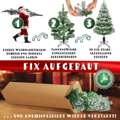 KESSER® Weihnachtsbaum Künstlich Tannenbaum Edeltanne Spritzguss PE, Größe:180cm (Schnee) -Künstliche Weihnachtsbäume das Geschäft 9b3c282001d53b2aa63222514e2179ee