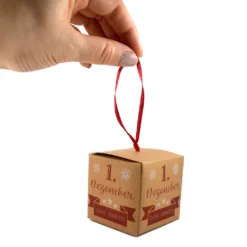 Adventskalender Bastel Set 24 Boxen Befüllen Würfel Zahlen Hänger 6cm -Künstliche Weihnachtsbäume das Geschäft 9c92af5db6a472d1e96b237358415689