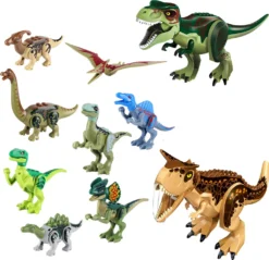 10er Pack Dinosaurier Spielzeug DIY Zusammenbau Bausteine Spielzeug Weihnachtsgeschenke Für Kinder