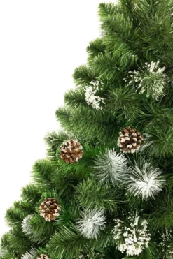 Weihnachtsbaum 220 Cm Zapfen Kunststoff Verschneit Kiefer Christbaum -Künstliche Weihnachtsbäume das Geschäft a3049ec4bf108d89de00eb3325f10fa1