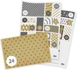 Itenga SET Adventskalender Zum Füllen Quader Mix (weiß) + Sticker Z57 -Künstliche Weihnachtsbäume das Geschäft a34837a9c29ee9c5d7cfe07d7ee8c6c6