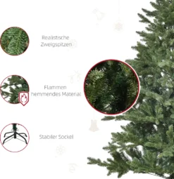 HOMCOM Künstlicher Weihnachtsbaum 1,5 M Christbaum Tannenbaum PVC PE Metall Grün Ø105 X 150 Cm -Künstliche Weihnachtsbäume das Geschäft a4c7056da37dcc6da8de0048a66e748b