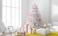 EINFEBEN 150cm Weihnachtsbaum Kuenstlicher Kunstbaum Tannenbaum Deko Christbaum PVC Künstliche Weihnachtsbäume,Weiß -Künstliche Weihnachtsbäume das Geschäft a5ff3456543cc149bd9267dbc8f55dc1