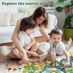 2022 Weihnachts Adventskalender Dinosaurier Spielzeug Blindbox Mit 74*70cm Teppich, Weihnachtsgeschenk Für Kinder Ab 3 Jahren -Künstliche Weihnachtsbäume das Geschäft a69543ee91527764aa866ab162d0a07a