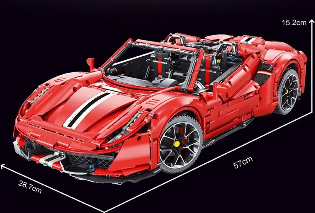 TAIGAOLE 5005 Statische Version Sportwagen MOC Klemmbausteine 3608Teile 1:8 4 TAIGAOLE 5005 Statische Version Sportwagen MOC Klemmbausteine 3608Teile 1:8 – Bild 4