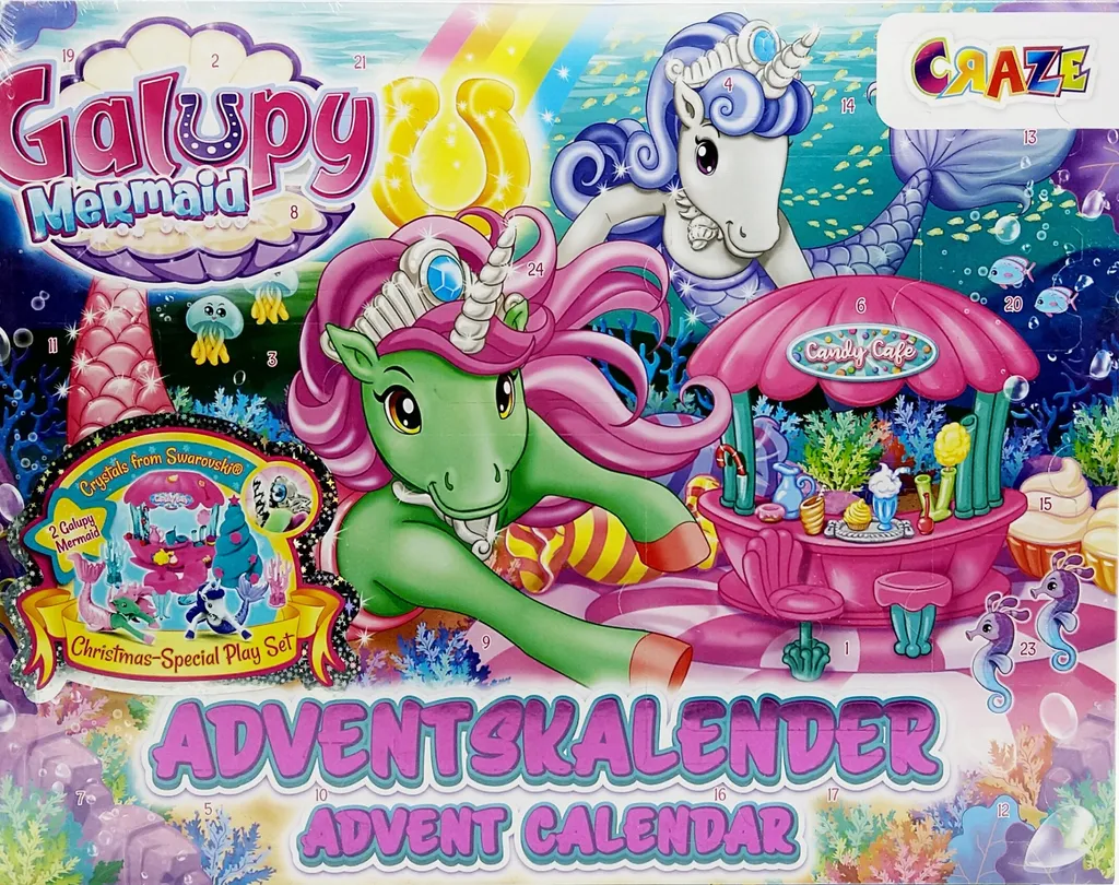 CRAZE Spielwaren Adventskalender Galupy Mermaid Adventskalender Zum Spielen Saison Adventskalender Blackoffer2022 1 CRAZE Spielwaren Adventskalender Galupy Mermaid Adventskalender Zum Spielen Saison Adventskalender Blackoffer2022