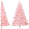 VidaXL Künstlicher Halb-Weihnachtsbaum Mit Ständer Rosa 150 Cm PVC