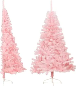 VidaXL Künstlicher Halb-Weihnachtsbaum Mit Ständer Rosa 150 Cm PVC