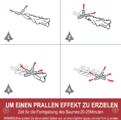 HOMCOM Künstlicher Weihnachtsbaum 210 Cm Mit 2551 Astspitzen Christbaum Tannenbaum Mit Standfuß Flammhemmend PVC PE Metall Grün -Künstliche Weihnachtsbäume das Geschäft b3b7fedf99ce95ebaf91ac8f294273ba