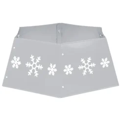 VidaXL Weihnachtsbaumrock Silbern Und Weiß Ø68x25 Cm -Künstliche Weihnachtsbäume das Geschäft b59668be6ed66463eaa7be91c59578a9