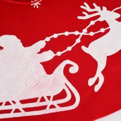 Weihnachtsbaum Rock Weihnachtsbaumdecke Rund Weihnachtsbaum Decke Groß Fell Christbaumdecke Christbaumständer Teppich Baumdecke Weihnachtsbaum Deko,100cm, Rot -Künstliche Weihnachtsbäume das Geschäft b71e452fcf86caefce4807d995b15514