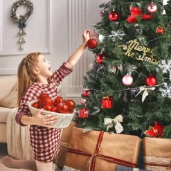 210 Cm Künstlicher Weihnachtsbaum, Partybaum Mit Klappbaren Zweigen Und Metallständer, 960 Zweigspitzen, Einfache Montage, Grün, Weihnachtsdekoration Für Büro Und Wohnzimmer -Künstliche Weihnachtsbäume das Geschäft b764fc35960f62b7baffbd1061f44495