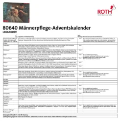 ROTH Männerpflege-Adventskalender 2021 Gefüllt Mit 24 Pflegeprodukten Für Den Mann, Männer-Kalender Für Die Vorweihnachtszeit -Künstliche Weihnachtsbäume das Geschäft b9070508338ae84c82c8194d56205515