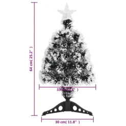 VidaXL Weihnachtsbaum Mit LEDs Grün Und Weiß 64 Cm Fiberoptik -Künstliche Weihnachtsbäume das Geschäft bb81194413b546294ccce302079bb08e
