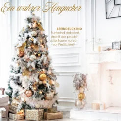 KESSER® Weihnachtsbaum Künstlich , Tannenbaum , Farbe:Schnee, Größe:210cm -Künstliche Weihnachtsbäume das Geschäft bc04c7747e8faedb7a8456b4b8d88e4a