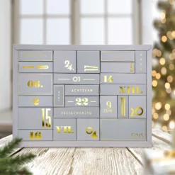 Design Adventskalender (leer, 51cm Breit, Goldprägung) Zum Selbst Befüllen -Künstliche Weihnachtsbäume das Geschäft bcb243ecfb6d11ce11d640e10ab2a643