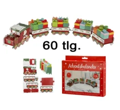 Adventskalender Bastelset Zug Befüllen Weihnachtszug 60.tlg Weihnachten Basteln -Künstliche Weihnachtsbäume das Geschäft bd86c29eb64adcb14b5447939aa74f5d