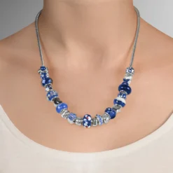 VALIOSA Merry Christmas Mode-Schmuck Adventskalender Mit Halskette, Armband + 22 Individuelle Perlen-Anhänger Aus Glas & Metall, Geschenkidee Für Mädchen, Blau, 24-teilig (1 Set) -Künstliche Weihnachtsbäume das Geschäft bdcb1caf7f6211b8b888858f03959c1e