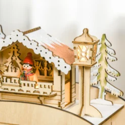 HOMCOM Adventskalender Zum Befüllen 24 Schubladen Fächer Weihnachtskalender Mit LED-Lichtern Schlitten-Form Adventskalenderbox Weihnachtsdekoration DIY Sperrholz-Platte Naturholz 45 X 10 X 31 Cm -Künstliche Weihnachtsbäume das Geschäft c06974c2fb3445bf63c676a33ffb8ae0