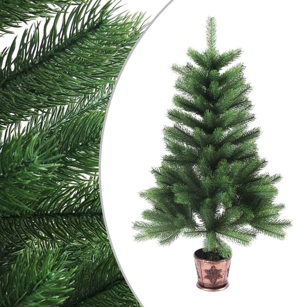 VidaXL Künstlicher Weihnachtsbaum Naturgetreue Nadeln 90 Cm Grün 1 VidaXL Künstlicher Weihnachtsbaum Naturgetreue Nadeln 90 Cm Grün