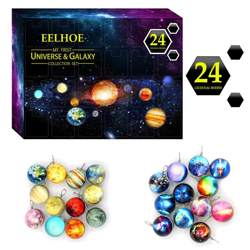 24 Tage Weihnachts Adventskalender Spielzeug 2022, Mit 24 Kosmischer Planeten, Weihnachtskalender Geschenkbox Für Kinder 1 24 Tage Weihnachts Adventskalender Spielzeug 2022, Mit 24 Kosmischer Planeten, Weihnachtskalender Geschenkbox Für Kinder