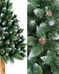 Weihnachtsbaum Diamant Kiefer Auf Naturstamm Mit Zapfen Dichter Christbaum 180cm -Künstliche Weihnachtsbäume das Geschäft c43af2d5831b7592a7ec785ed659e7a9
