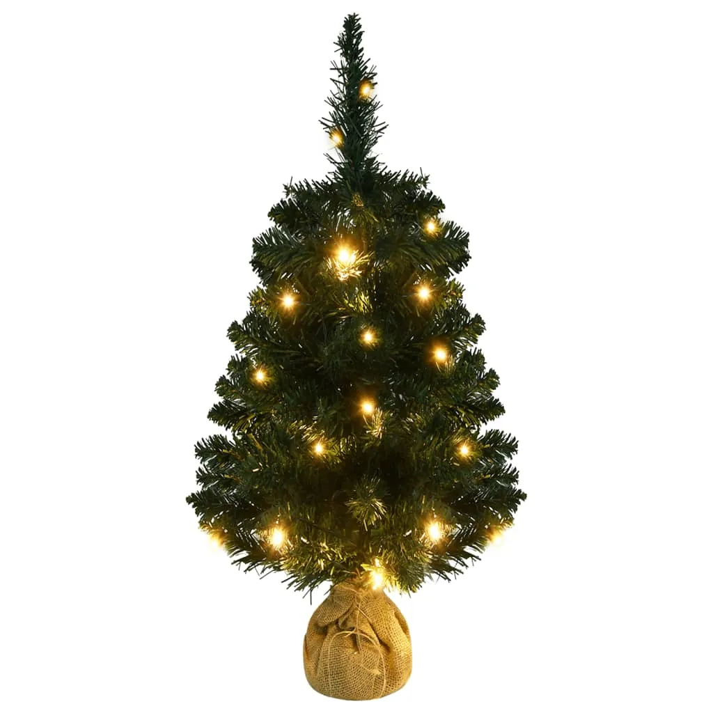 VidaXL Künstlicher Weihnachtsbaum Mit Ständer Und LEDs Grün 90 Cm PVC 2 VidaXL Künstlicher Weihnachtsbaum Mit Ständer Und LEDs Grün 90 Cm PVC – Bild 2