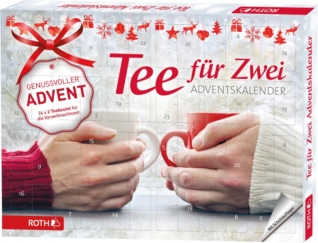 ROTH Tee-Adventskalender Für Zwei Bestückt 1 ROTH Tee-Adventskalender Für Zwei Bestückt