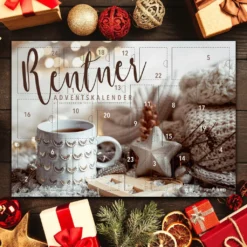 Itenga Adventskalender Rentner Mit Frühstücksartikeln - Motiv TeeTasse -Künstliche Weihnachtsbäume das Geschäft cd83032285eee549a526dbc2647d9ea4