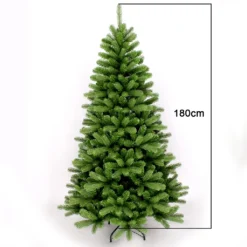 Künstlicher Wohaga Weihnachtsbaum 'DeLuxe' 120/150/180/210cm Künstlicher Tannenbaum Inkl. Baumständer Kunststoff/Metall Grün, Größe:180cm -Künstliche Weihnachtsbäume das Geschäft ce8bbe478d21a0bd43ccc7064b7cb2d5