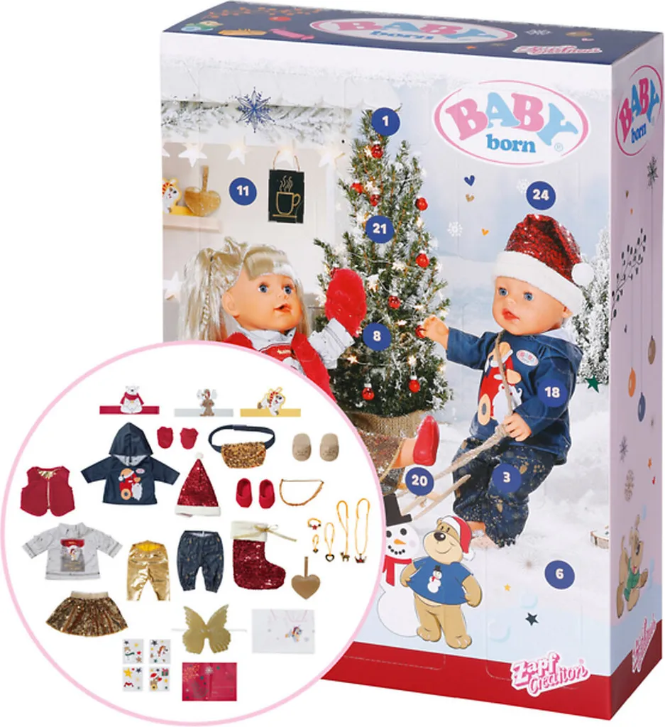 Zapf Creation Spielwaren BABY Born® Adventskalender Adventskalender Zum Spielen Saison Adventskalender BABY Born Adventskalender 8 Zapf Creation Spielwaren BABY Born® Adventskalender Adventskalender Zum Spielen Saison Adventskalender BABY Born Adventskalender – Bild 8